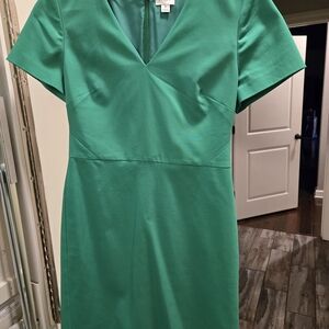 J. Crew Vibrant Green Mini Dress